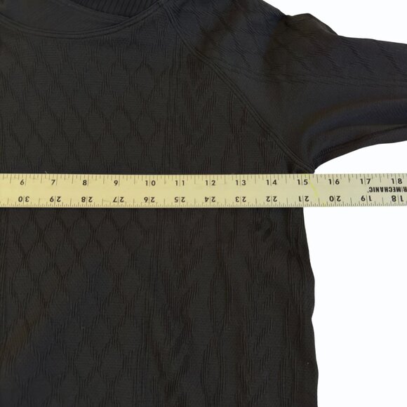 Lululemon Rest Less Hoodie Womens Size 6 Seamless Athleisure Black Diamond Layer - Picture 7 of 9